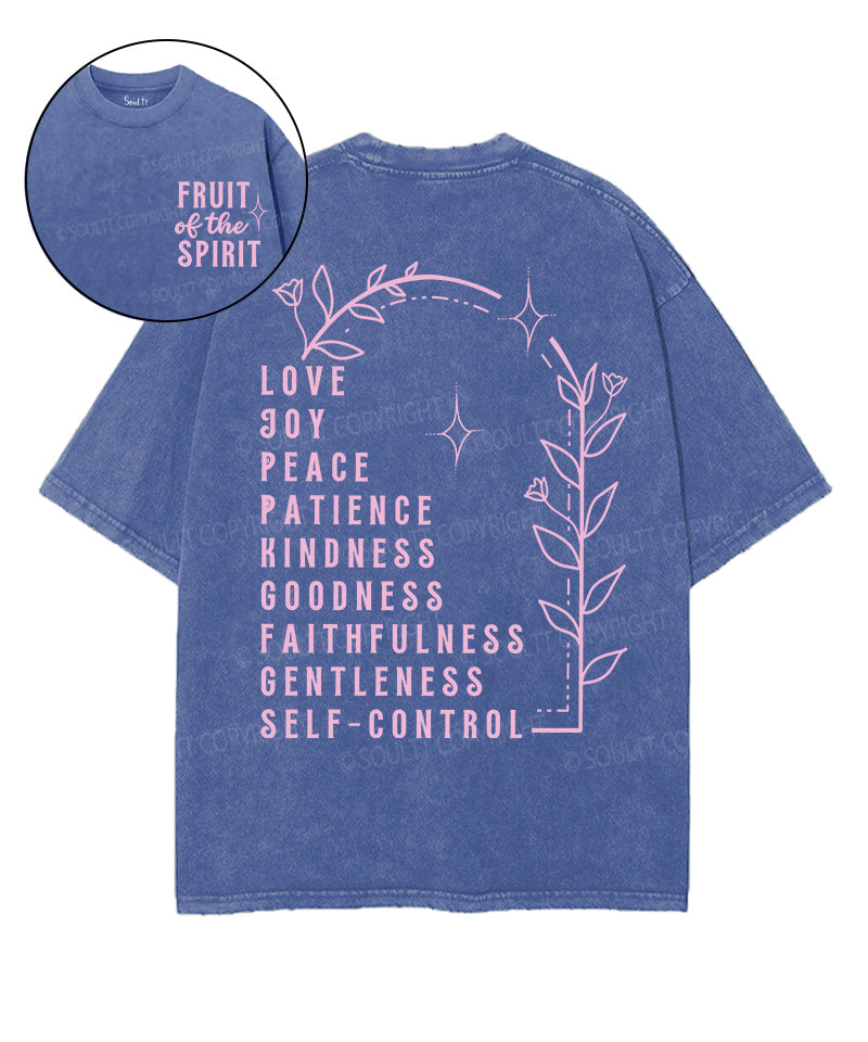 Fruit Of The Spirit Double Sided Unisex Washed Christian T-shirt Style016 Hoodie, Sweatshirt | CiraTrend.com (Image 1)