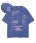 Fruit Of The Spirit Double Sided Unisex Washed Christian T-shirt Style016 Hoodie, Sweatshirt | CiraTrend.com (Image 1)