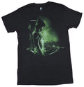 Green Arrow Mens T-Shirt - Oliver Looks Over Glowing Green City in Shadow Hoodie, Sweatshirt | CiraTrend.com