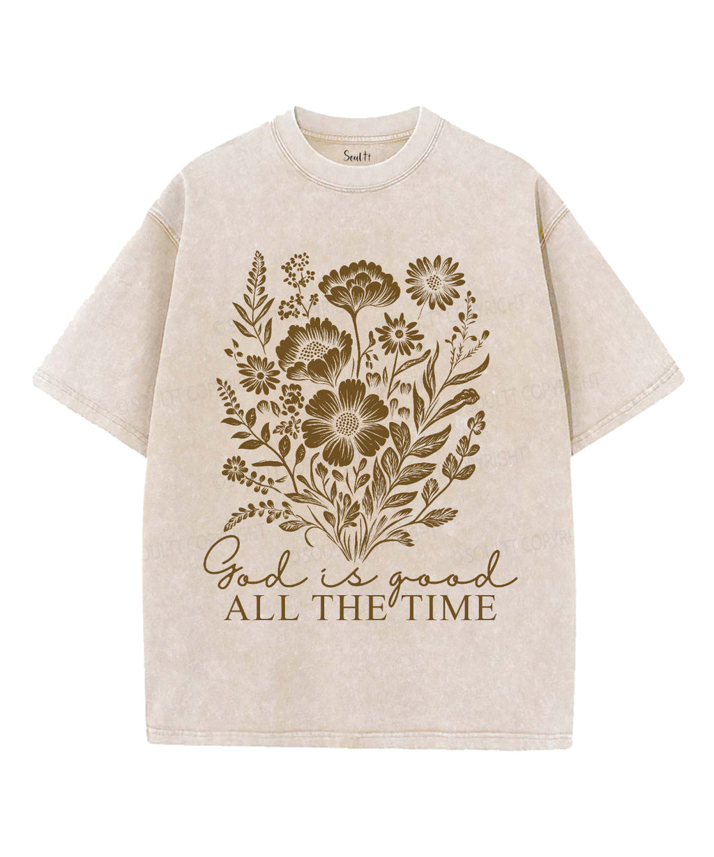 All the Time Unisex Washed Christian T-shirt Hoodie, Sweatshirt | CiraTrend.com (Image 1)