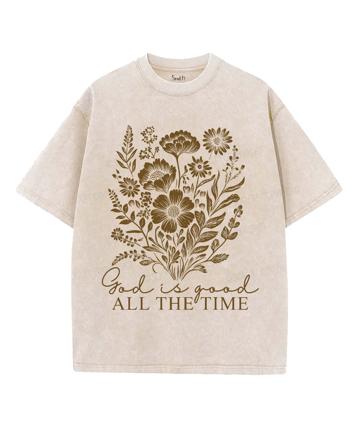 All the Time Unisex Washed Christian T-shirt Hoodie, Sweatshirt | CiraTrend.com (Image 1)