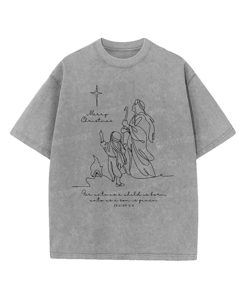 Merry Christmas Washed Christian T-shirt Hoodie, Sweatshirt | CiraTrend.com (Image 4)