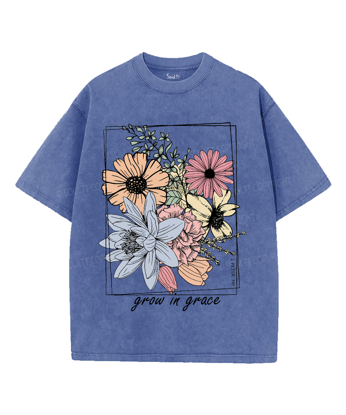 Grow Grace Washed Christian T-Shirts, Hoodie, Sweatshirt