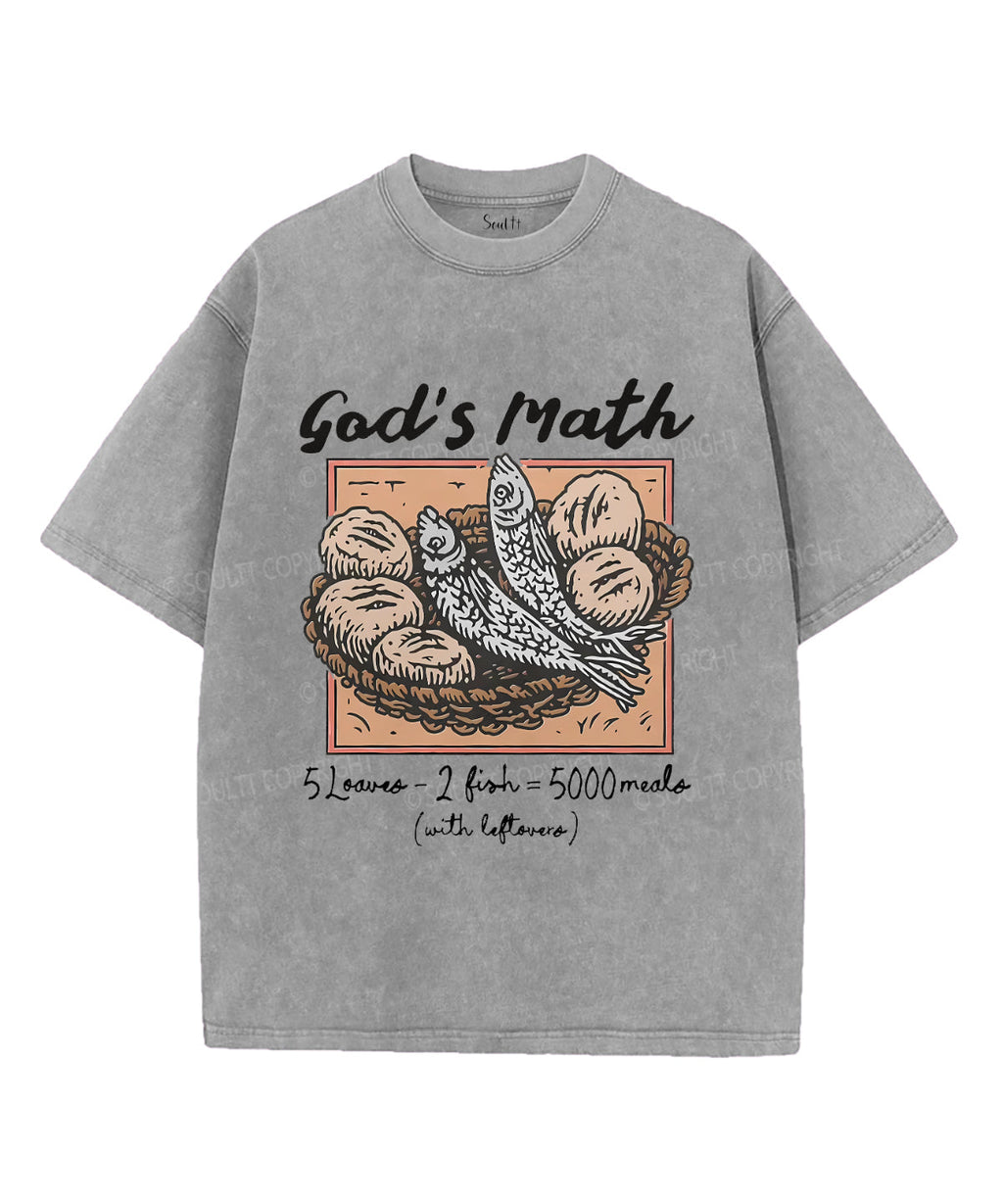 God'S Math SUnisex Washed Christian T-Shirts, Hoodie, Sweatshirt