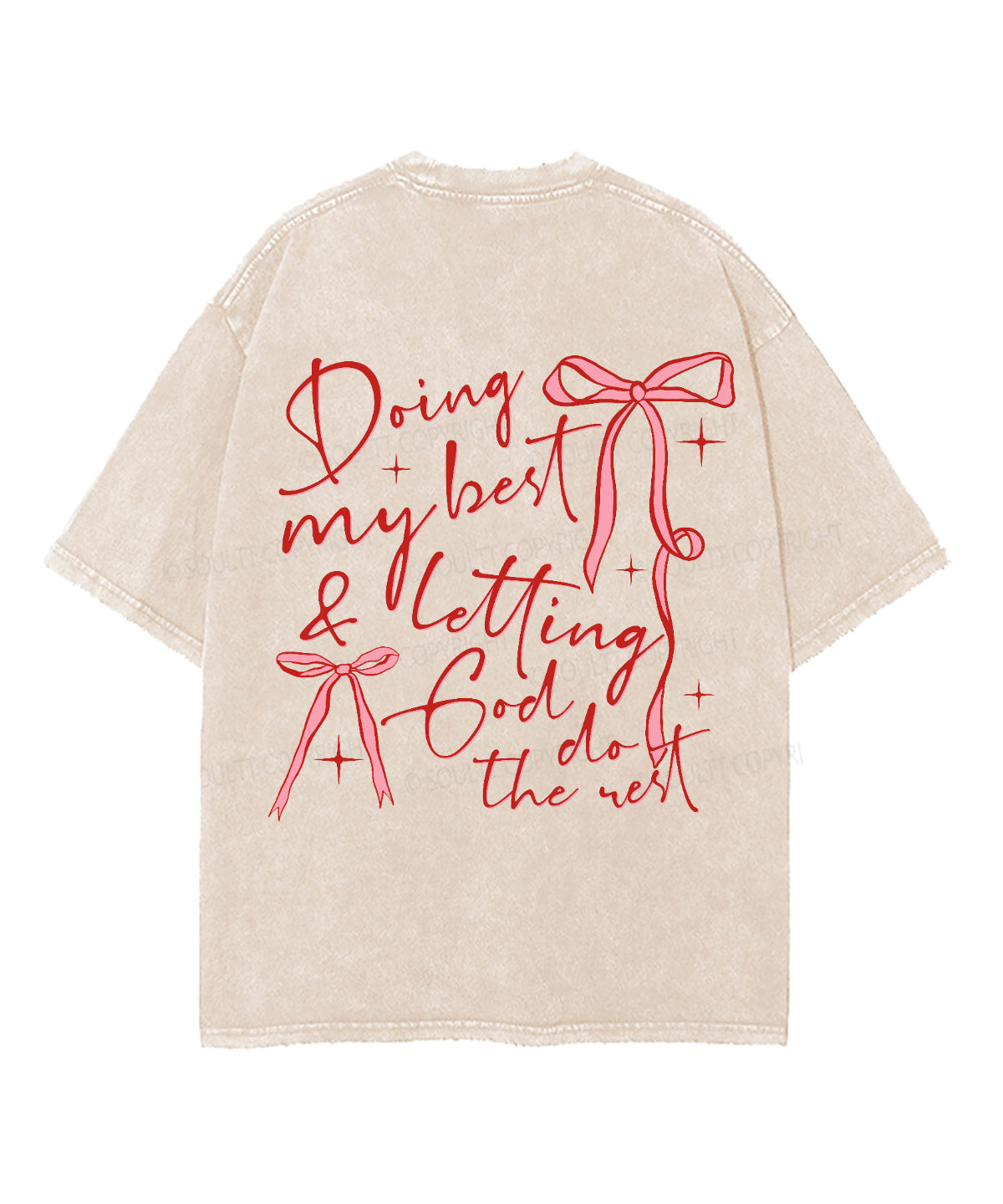 Doing My Best Double Sided Washed Christian T-Shirts, Hoodie, Sweatshirt