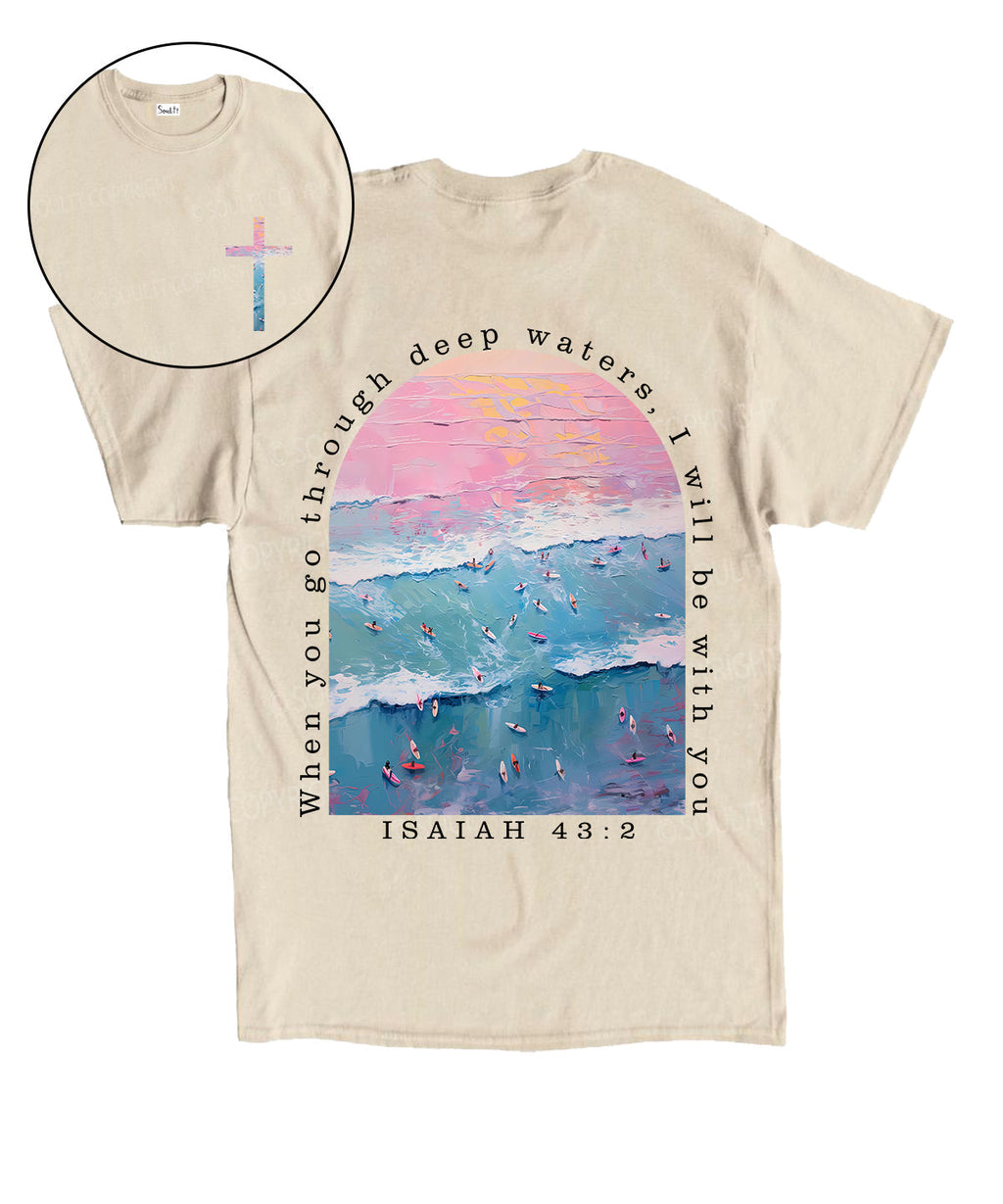 I Will Be With You Double Sided Unisex Cotton Christian T-Shirt Style013 Hoodie, Sweatshirt | CiraTrend.com (Image 1)