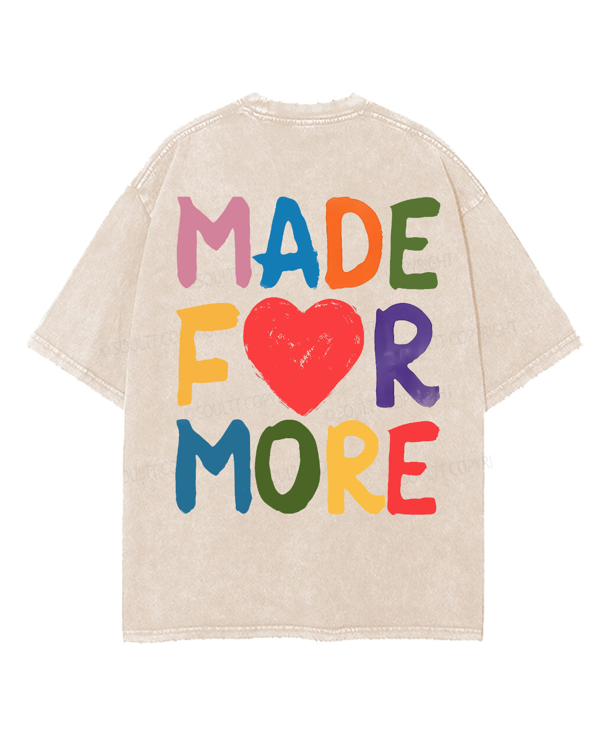 Made For More Double Sided Unisex Washed Christian T-shirt Hoodie, Sweatshirt | CiraTrend.com (Image 4)