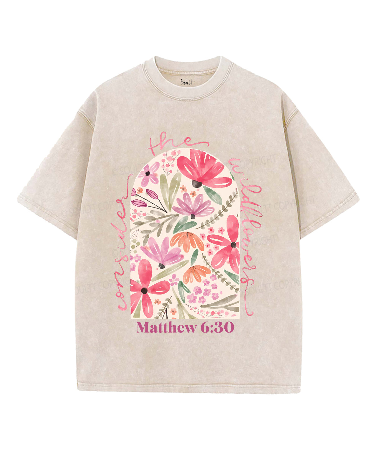 Consider Wildflowers Washed Christian T-Shirts, Hoodie, Sweatshirt