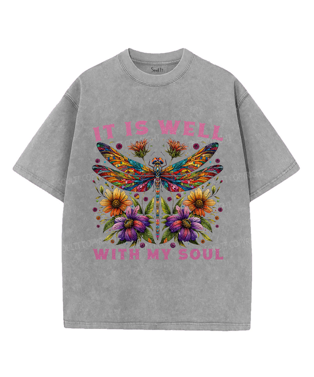 It Is Well With My Soul Unisex Washed Christian T-shirt Style008 Hoodie, Sweatshirt | CiraTrend.com (Image 3)