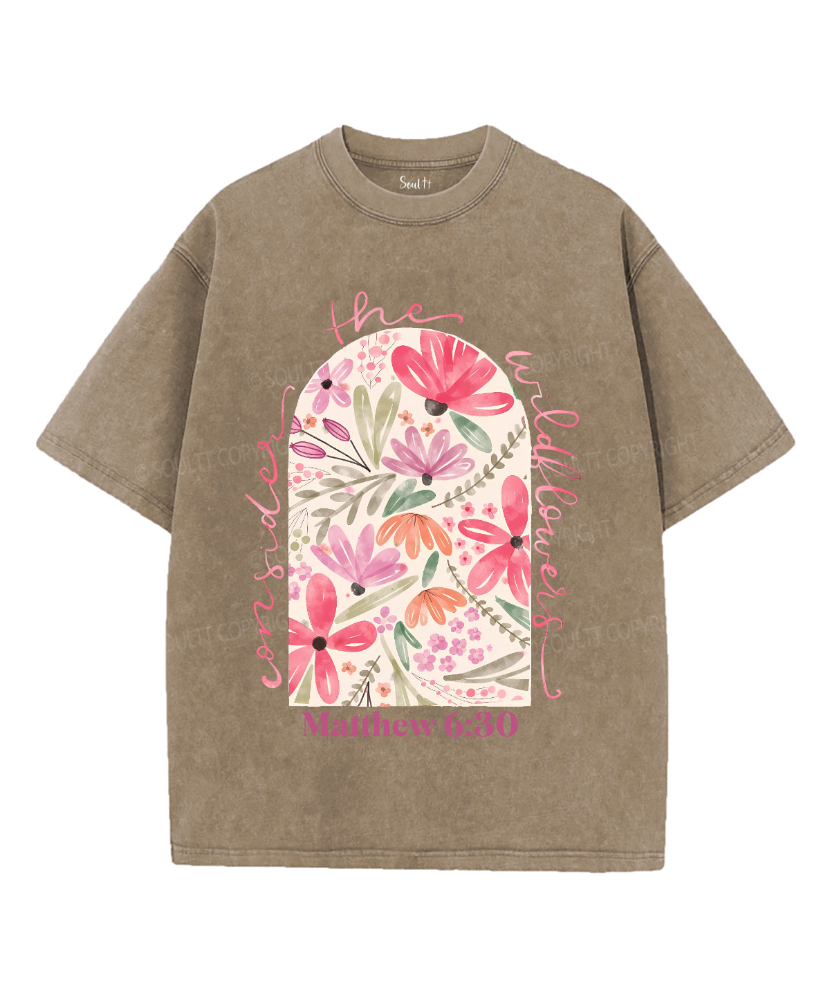 Consider Wildflowers Washed Christian T-Shirts, Hoodie, Sweatshirt