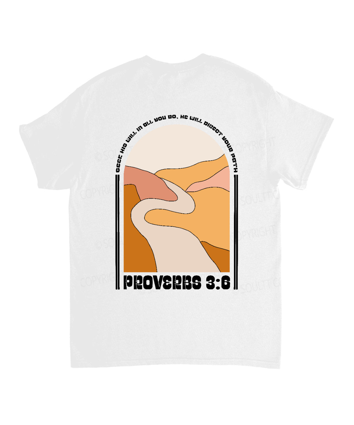 He Will Direct Your Path Double Sided Cotton Christian T-Shirts, Hoodie, Sweatshirt