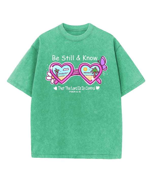 Be Still And Know Washed Christian T-shirt Style001 Hoodie, Sweatshirt | CiraTrend.com (Image 3)