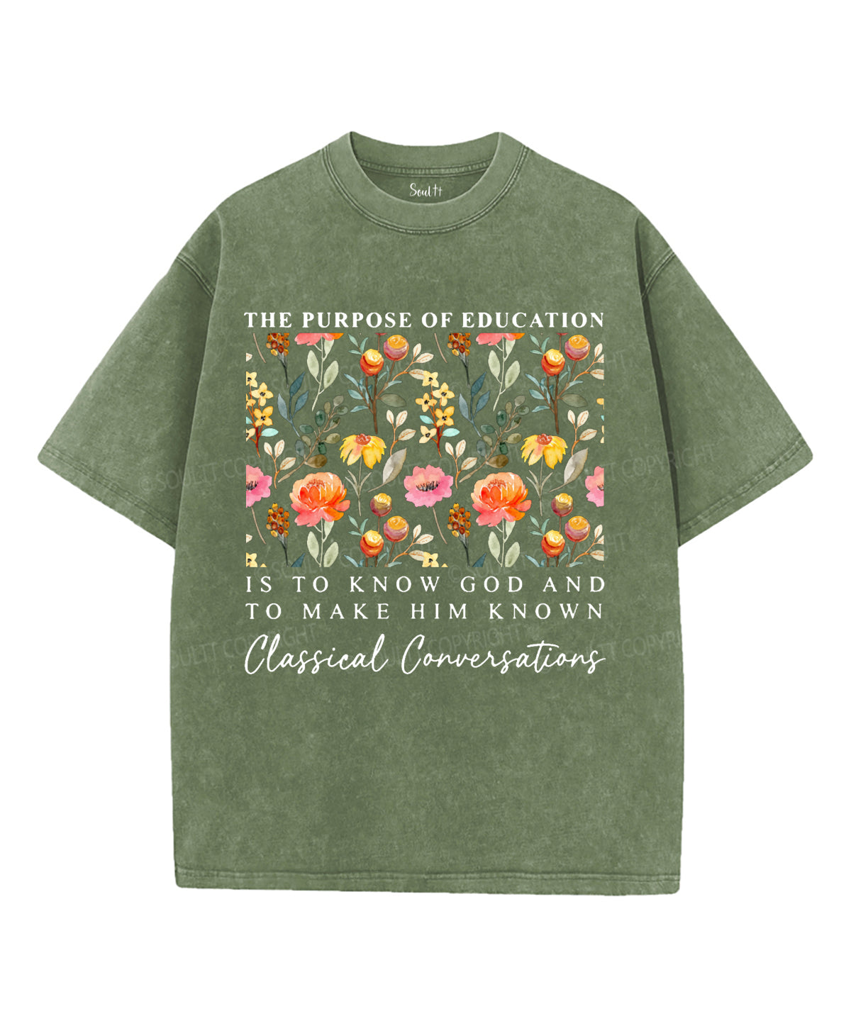 The Purpose Of Education Unisex Washed Christian T-shirt Hoodie, Sweatshirt | CiraTrend.com (Image 4)