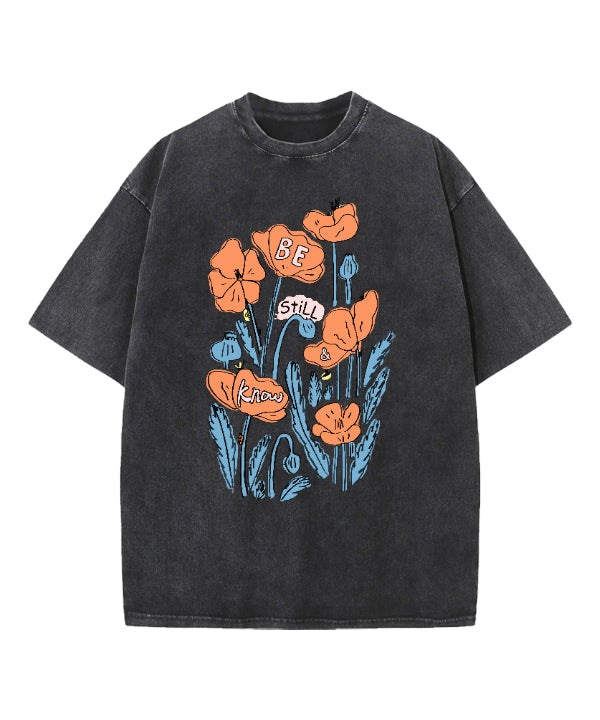 Be Still And Know Washed Christian T-shirt Hoodie, Sweatshirt | CiraTrend.com (Image 4)