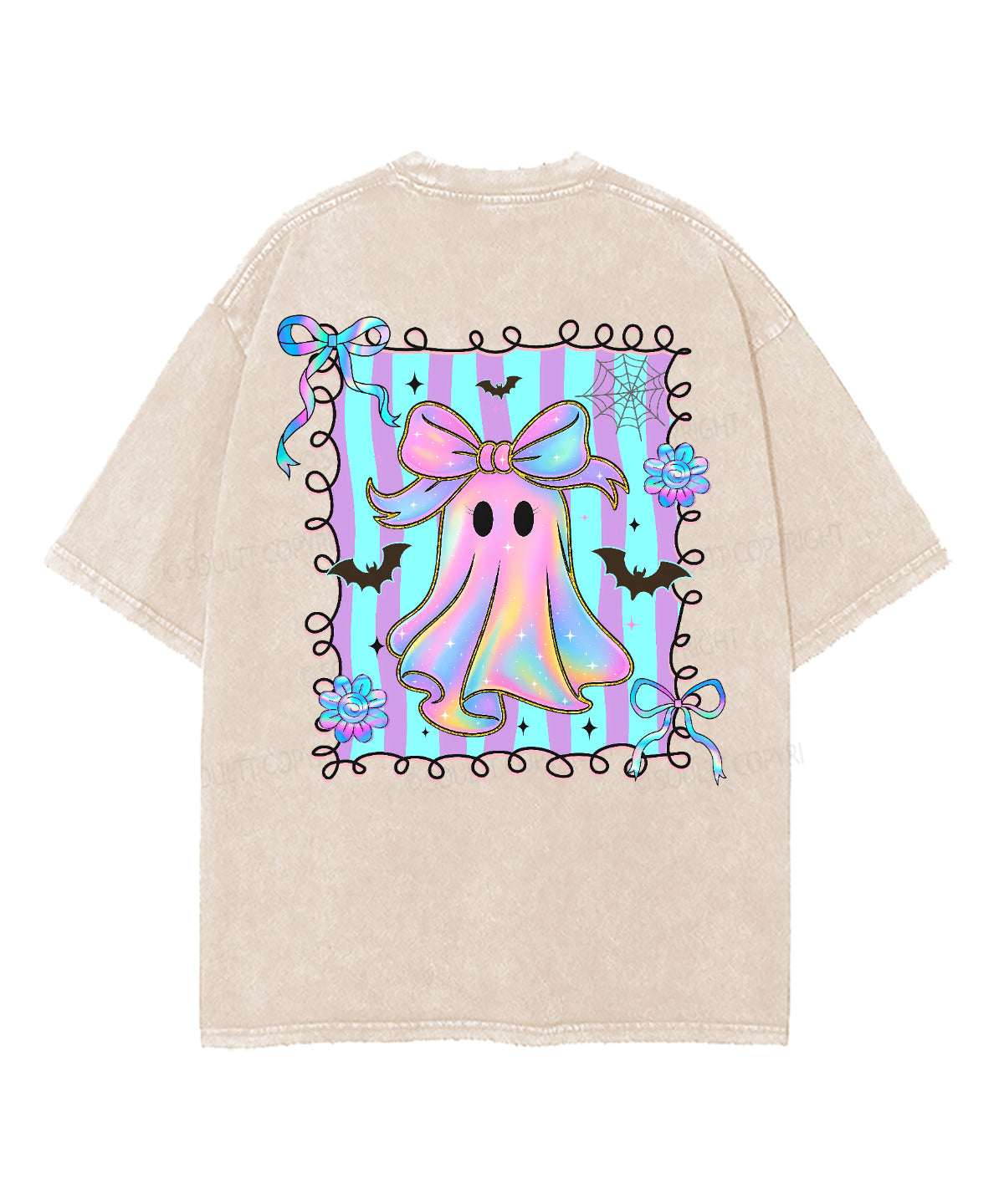 The Only Ghost Is Holy Ghost Double Sided Unisex Washed Christian T-shirt Hoodie, Sweatshirt | CiraTrend.com (Image 3)