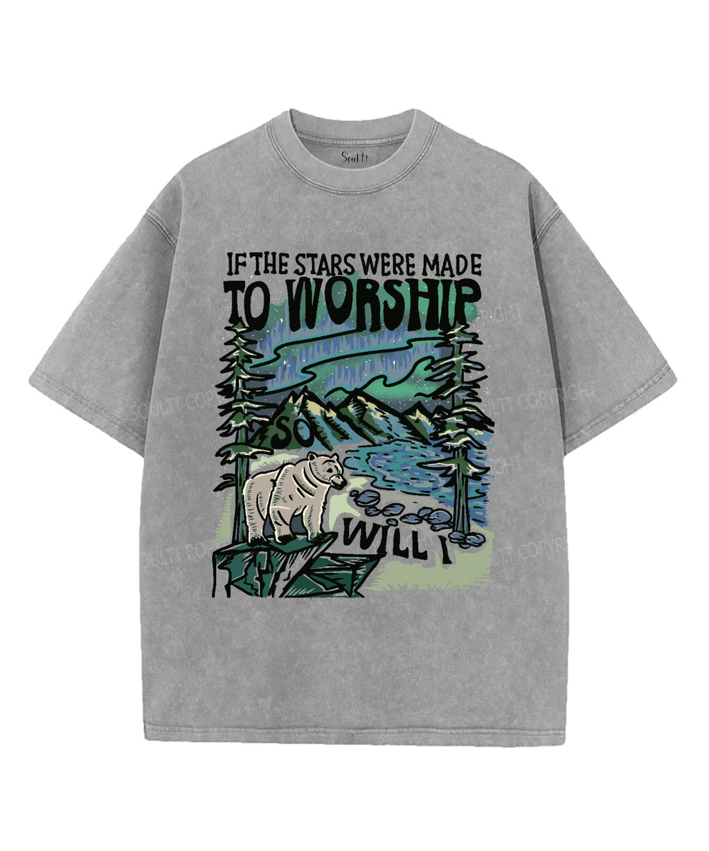 If The Star Were Made To Worship Washed Christian T-shirt Hoodie, Sweatshirt | CiraTrend.com (Image 4)