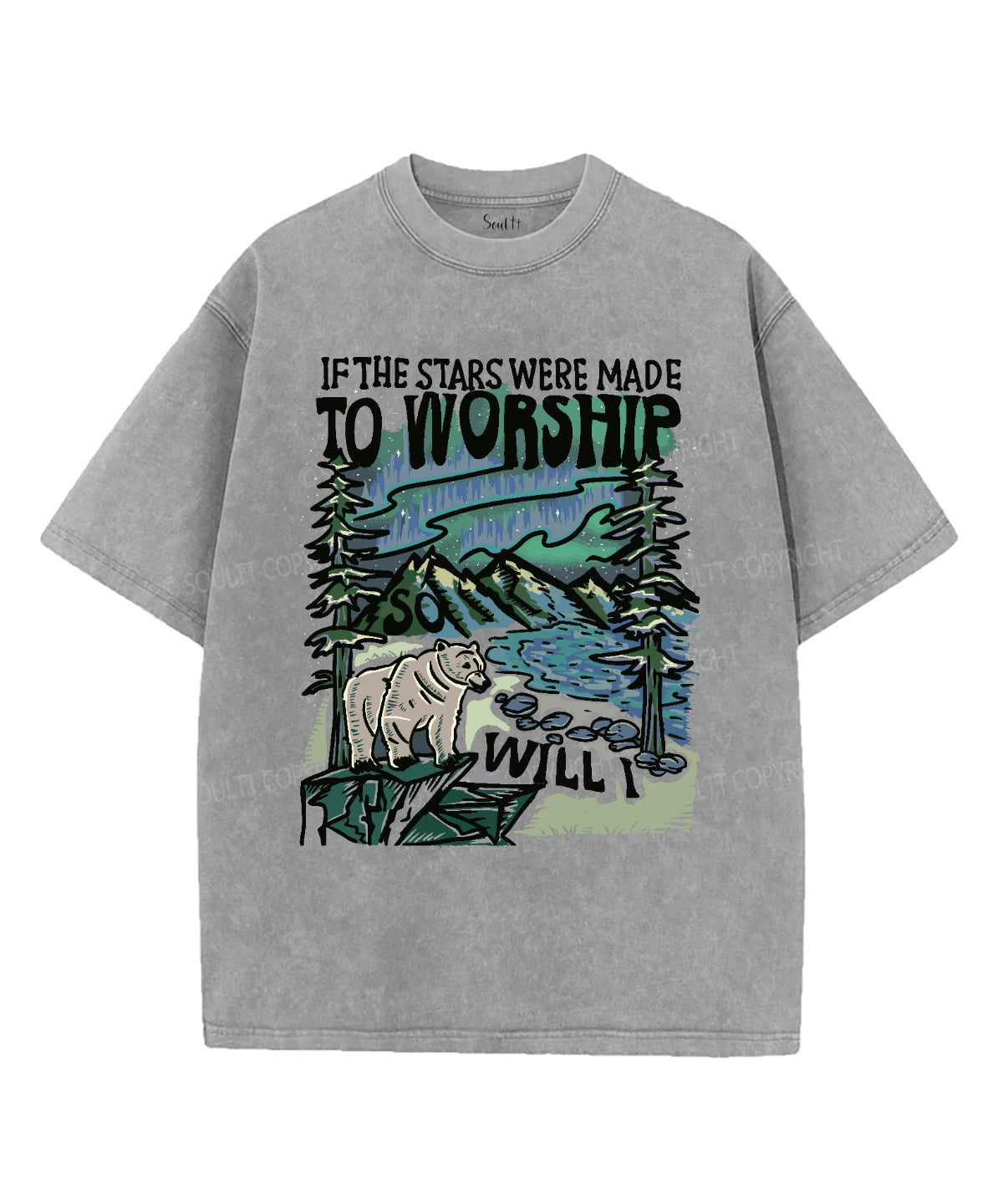 If The Star Were Made To Worship Washed Christian T-shirt Hoodie, Sweatshirt | CiraTrend.com (Image 4)