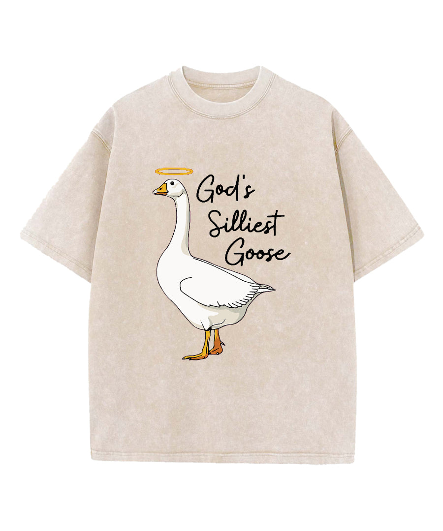 God'S Silliest Goose Washed Christian T-Shirts, Hoodie, Sweatshirt