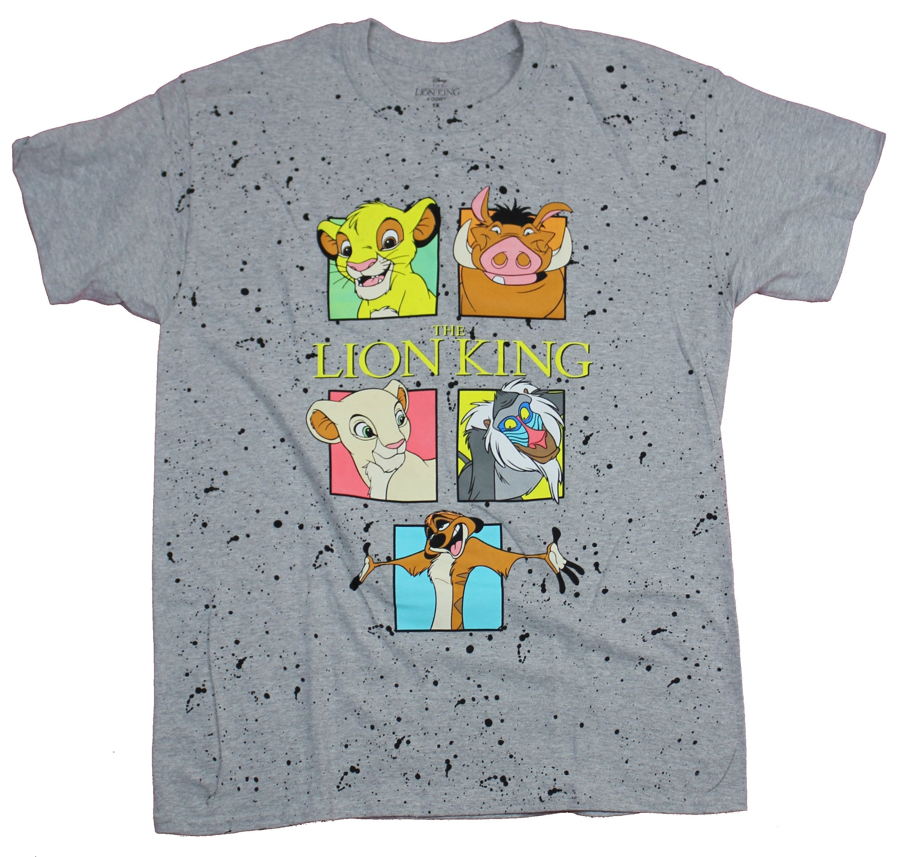 The Lion King Mens T-Shirt  - Boxed Characters and Logo Image Hoodie, Sweatshirt | CiraTrend.com