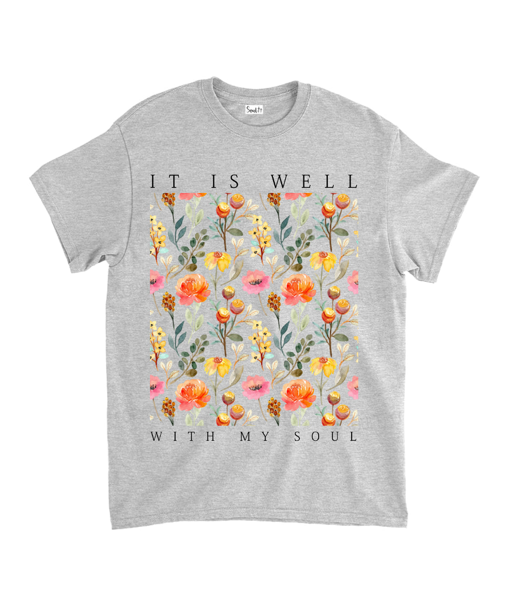 Is Well My Soul Cotton Christian Style001 T-Shirts, Hoodie, Sweatshirt