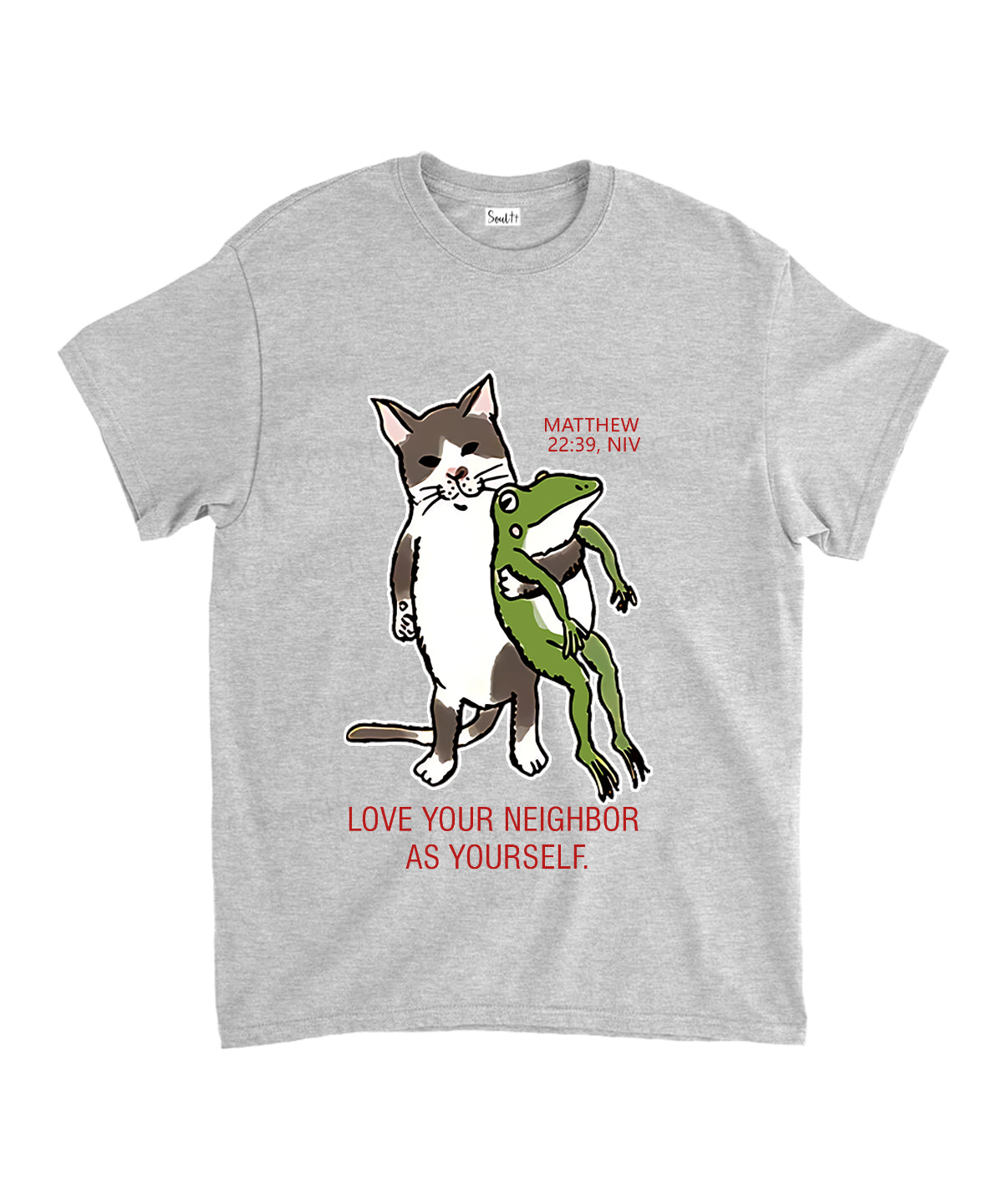 Love Your Neighbor Unisex Cotton Christian T-Shirt Hoodie, Sweatshirt | CiraTrend.com (Image 3)