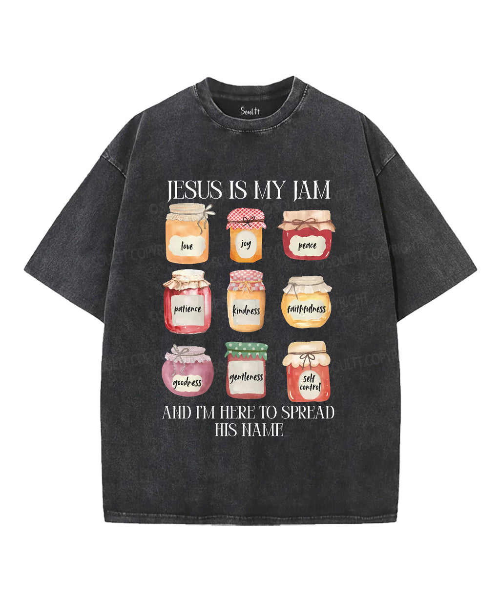 Jesus Is My Jam Unisex Washed Christian T-shirt Style001 Hoodie, Sweatshirt | CiraTrend.com (Image 1)