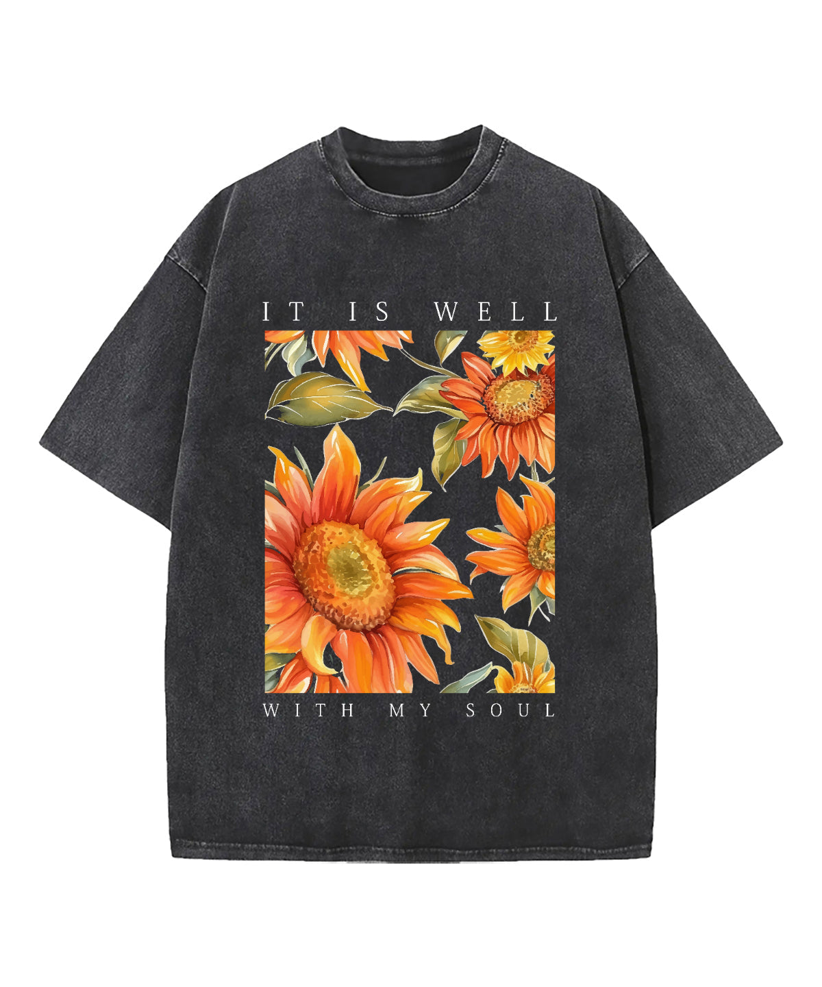 It Is Well With My Soul Washed Christian T-shirt Style010 Hoodie, Sweatshirt | CiraTrend.com (Image 3)