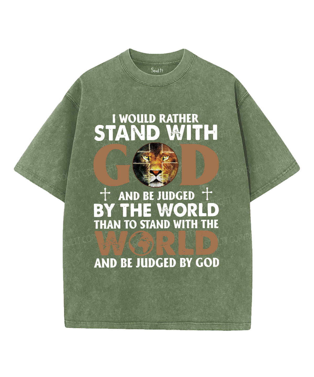 I Would Rather Stand With God Washed Christian T-shirt Style001 Hoodie, Sweatshirt | CiraTrend.com (Image 5)