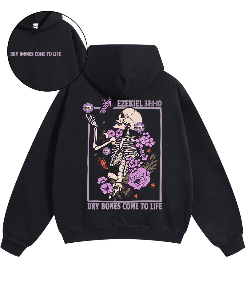 Dry Bones Come To Life Double Sided Cotton Christian Hoodie T-Shirts, Sweatshirt | CiraTrend.com (Image 1)