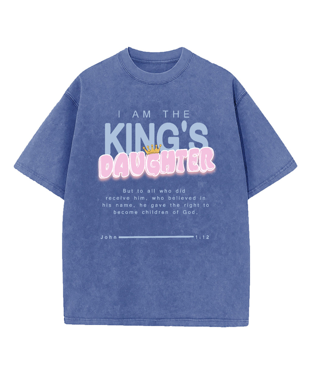The King's Daughter Washed Christian T-shirt Hoodie, Sweatshirt | CiraTrend.com (Image 2)