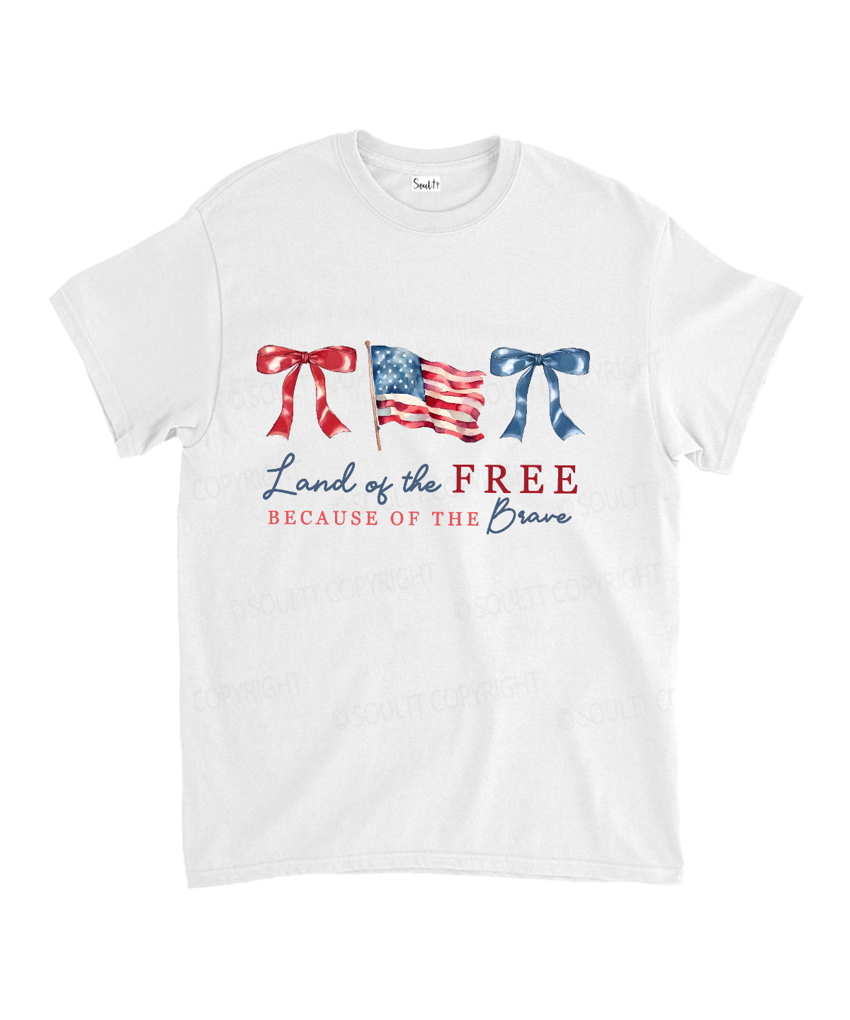 Land Of Free Unisex Cotton Christian T-Shirt Hoodie, Sweatshirt | CiraTrend.com (Image 2)