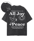 All Joy+Peace Double Sided Unisex Washed Christian T-shirt Hoodie, Sweatshirt | CiraTrend.com (Image 1)