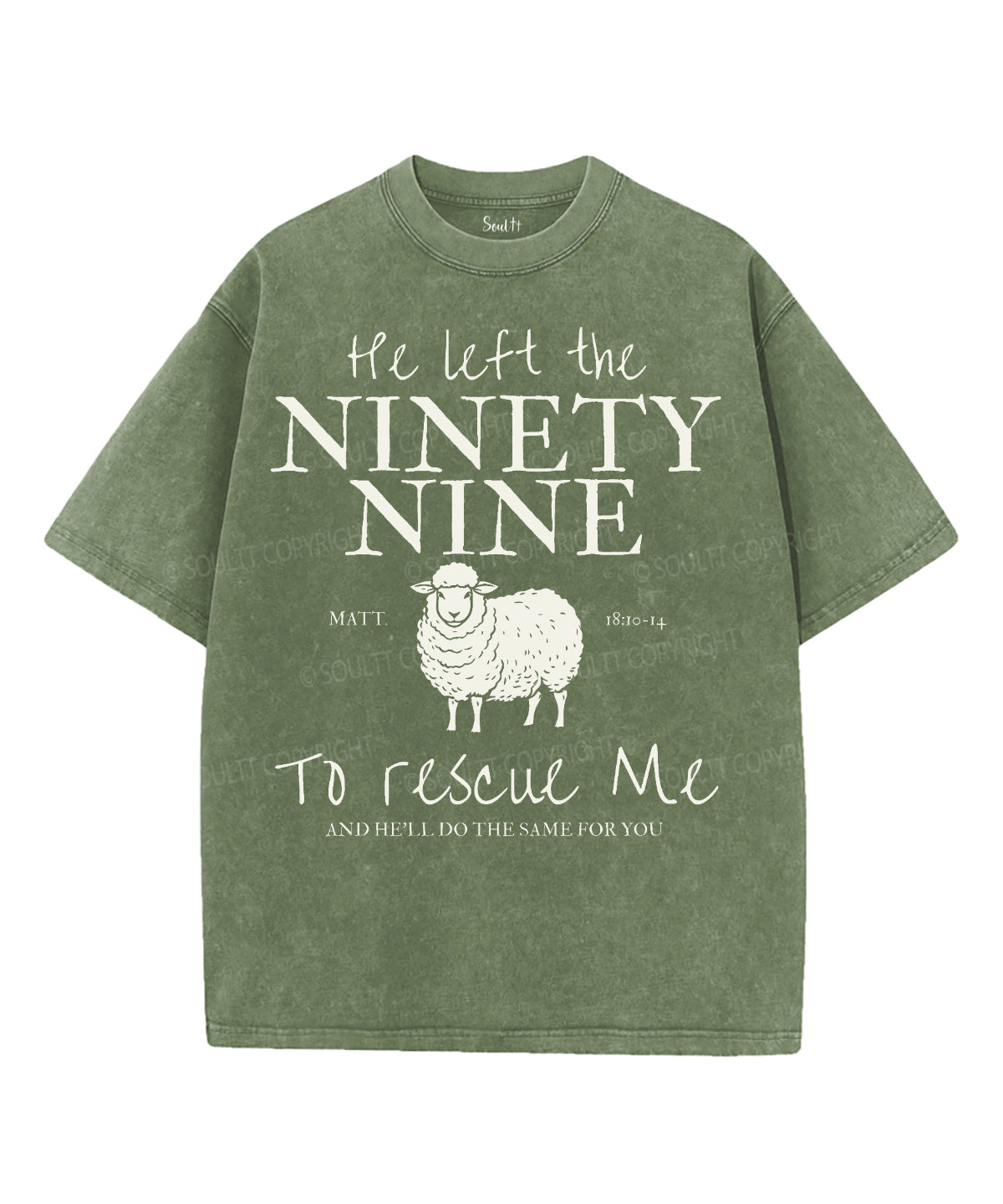 Ninety Nine Unisex Washed Christian T-shirt Hoodie, Sweatshirt | CiraTrend.com (Image 4)