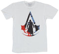 Assassin's Creed Unity Mens T-Shirt - Red Blue Trident And Assassin Image Hoodie, Sweatshirt | CiraTrend.com