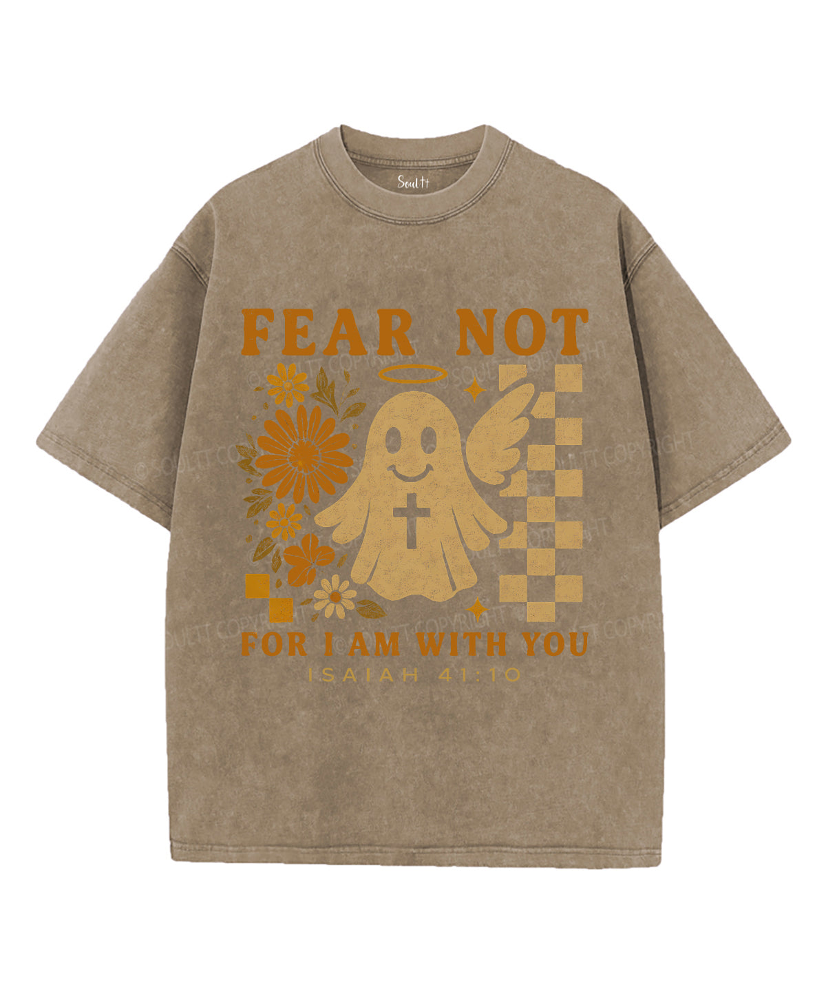 Fear Not For I Am With You Unisex Washed Christian T-shirt Hoodie, Sweatshirt | CiraTrend.com (Image 5)