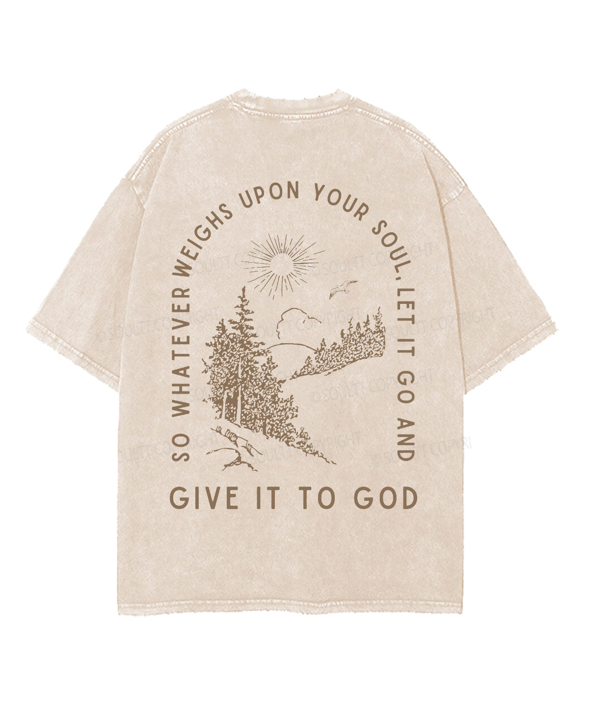 Give It To God Double Sided Unisex Washed Christian T-shirt Style001 Hoodie, Sweatshirt | CiraTrend.com (Image 3)