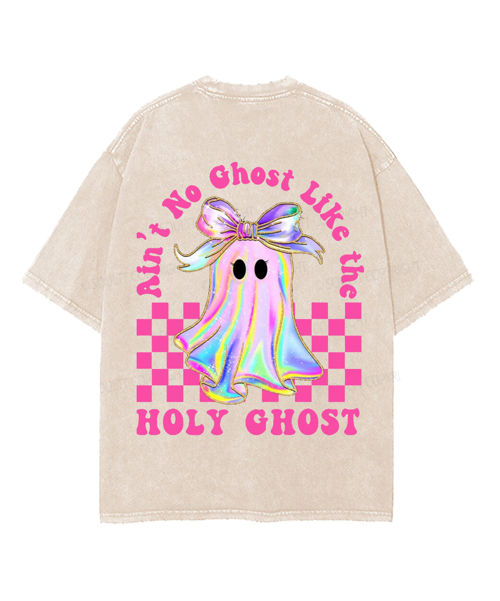 Halloween Holy Ghost Double Sided Unisex Washed Christian T-shirt Style001 Hoodie, Sweatshirt | CiraTrend.com (Image 3)