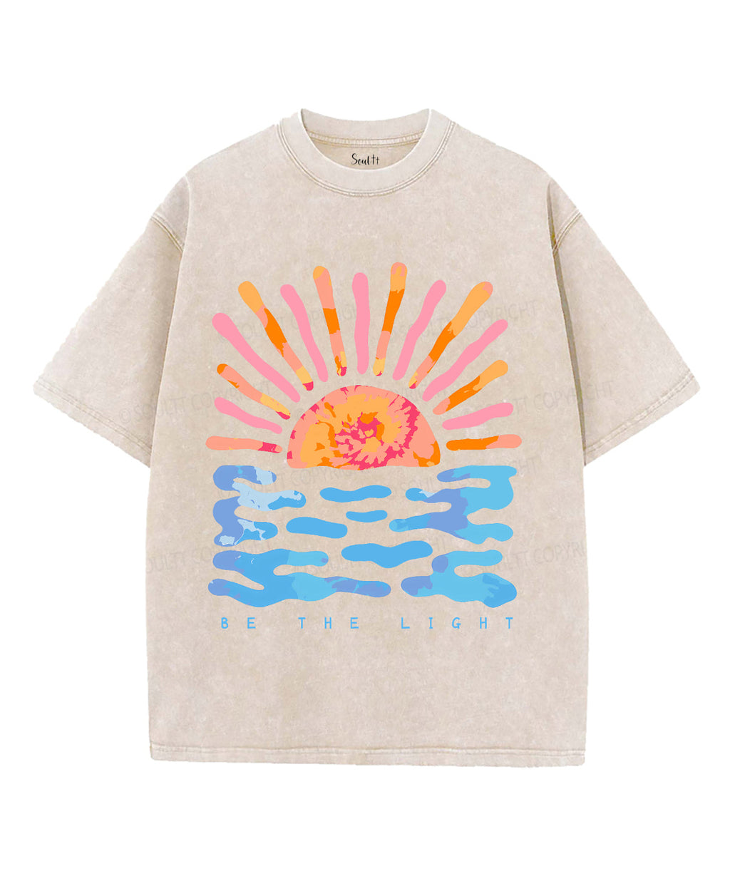Be The Light Unisex Washed Christian T-shirt Style004 Hoodie, Sweatshirt | CiraTrend.com (Image 4)