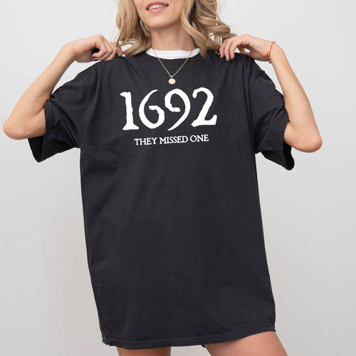 1692, They Missed One, Skeleton, Ghost, Halloween T-Shirt