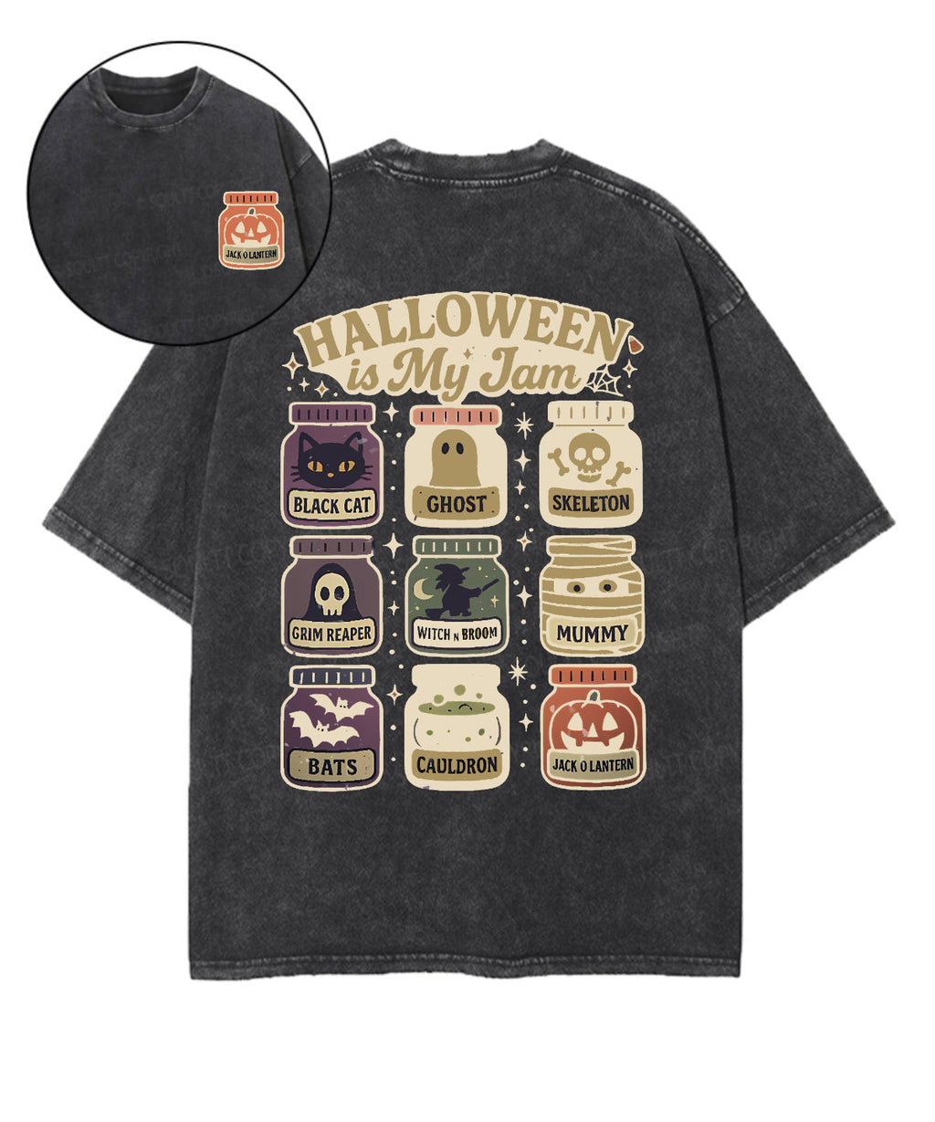 Halloween is my Jam Double Sided Unisex Washed Christian T-shirt Hoodie, Sweatshirt | CiraTrend.com (Image 1)