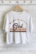 Brown Eyed Girl Graphic Long Crop Top