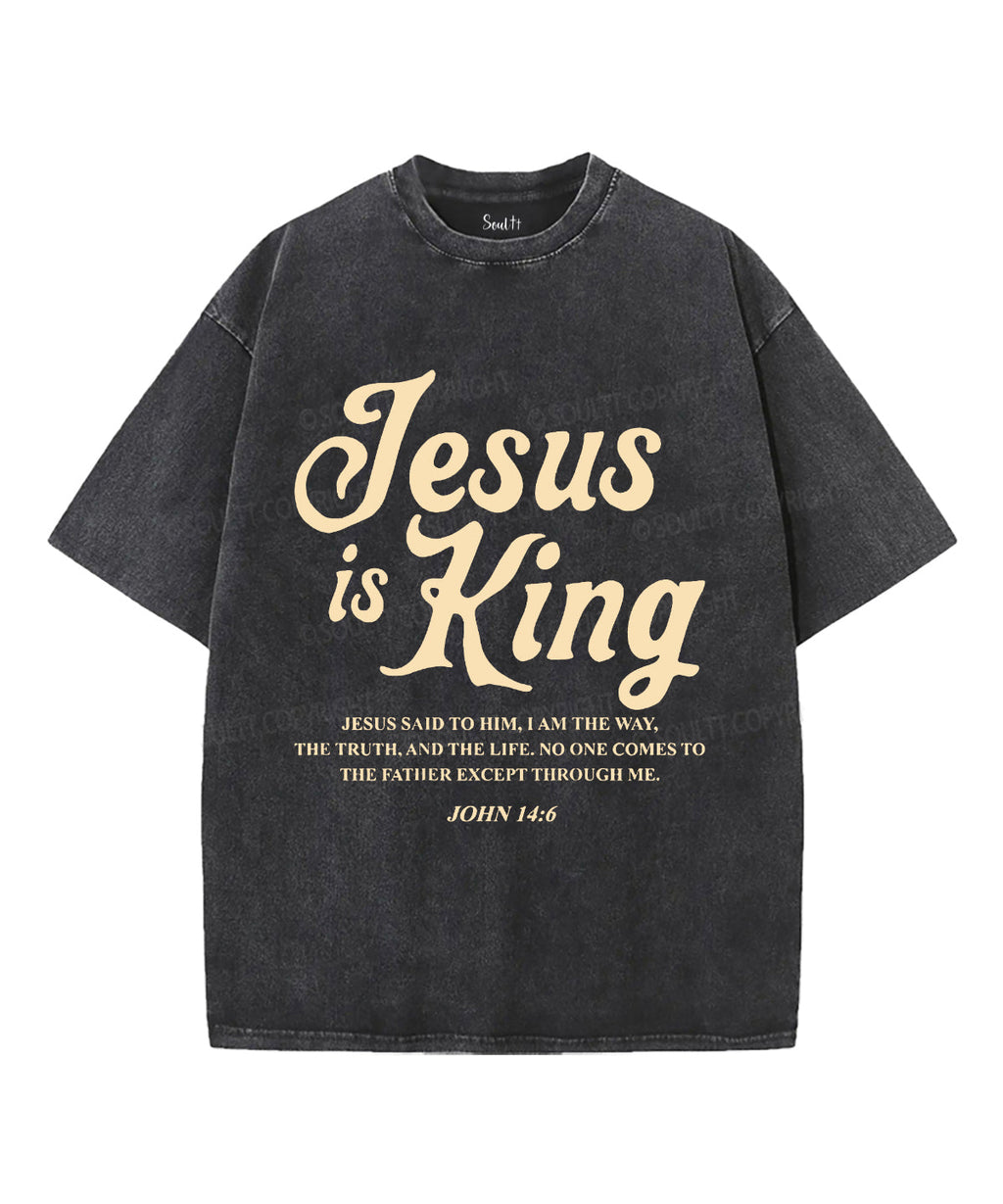 Jesus Is King Unisex Washed Christian T-shirt Style002 Hoodie, Sweatshirt | CiraTrend.com (Image 2)