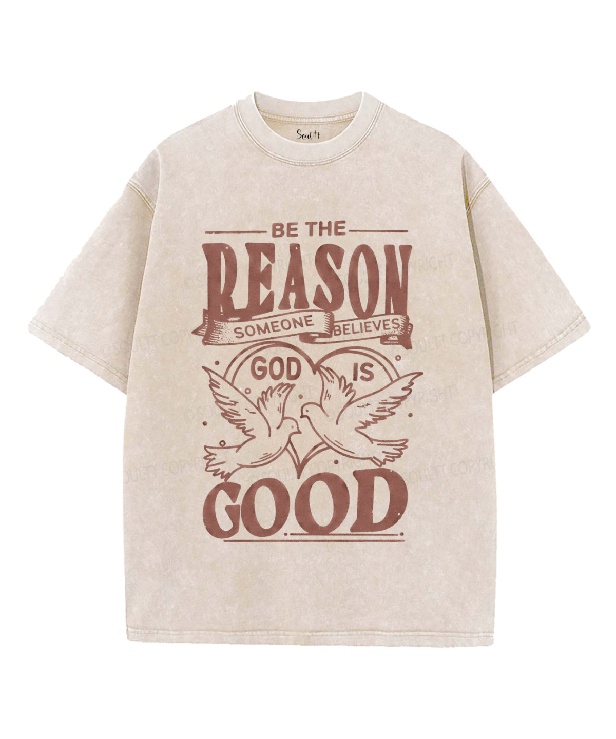 Be The Reason Washed Christian T-shirt Hoodie, Sweatshirt | CiraTrend.com (Image 1)