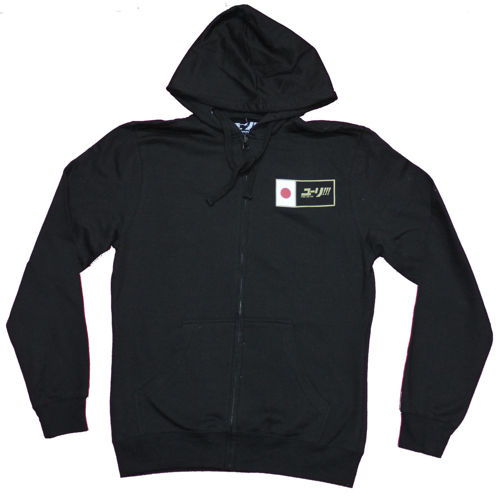 Yuri On Ice  Mens Zip Up Hoodie - Logo Lapel Katsuki Kanji 24 Number Back Image T-Shirts, Sweatshirt (Image 1)