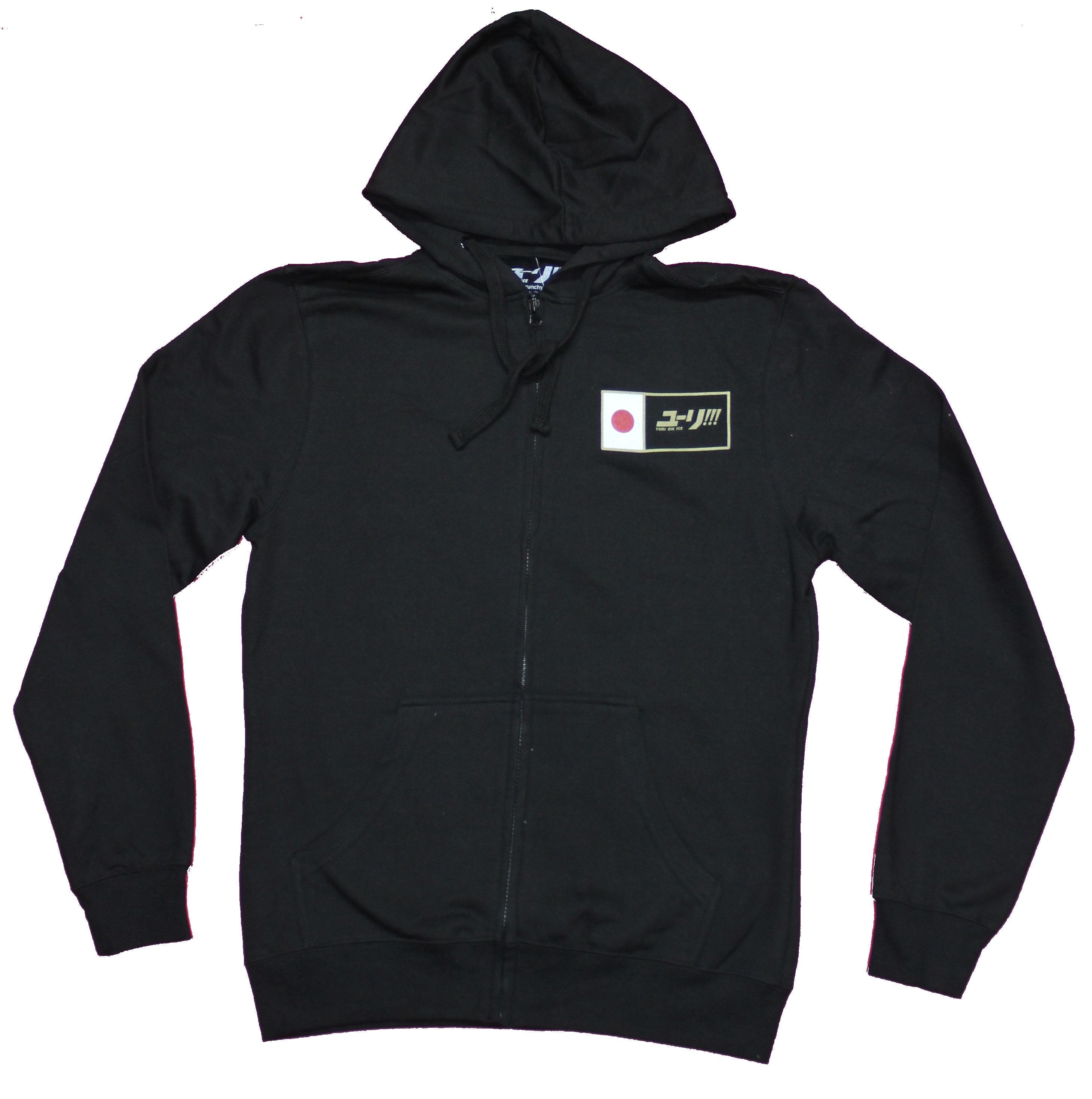 Yuri On Ice  Mens Zip Up Hoodie - Logo Lapel Katsuki Kanji 24 Number Back Image T-Shirts, Sweatshirt (Image 1)