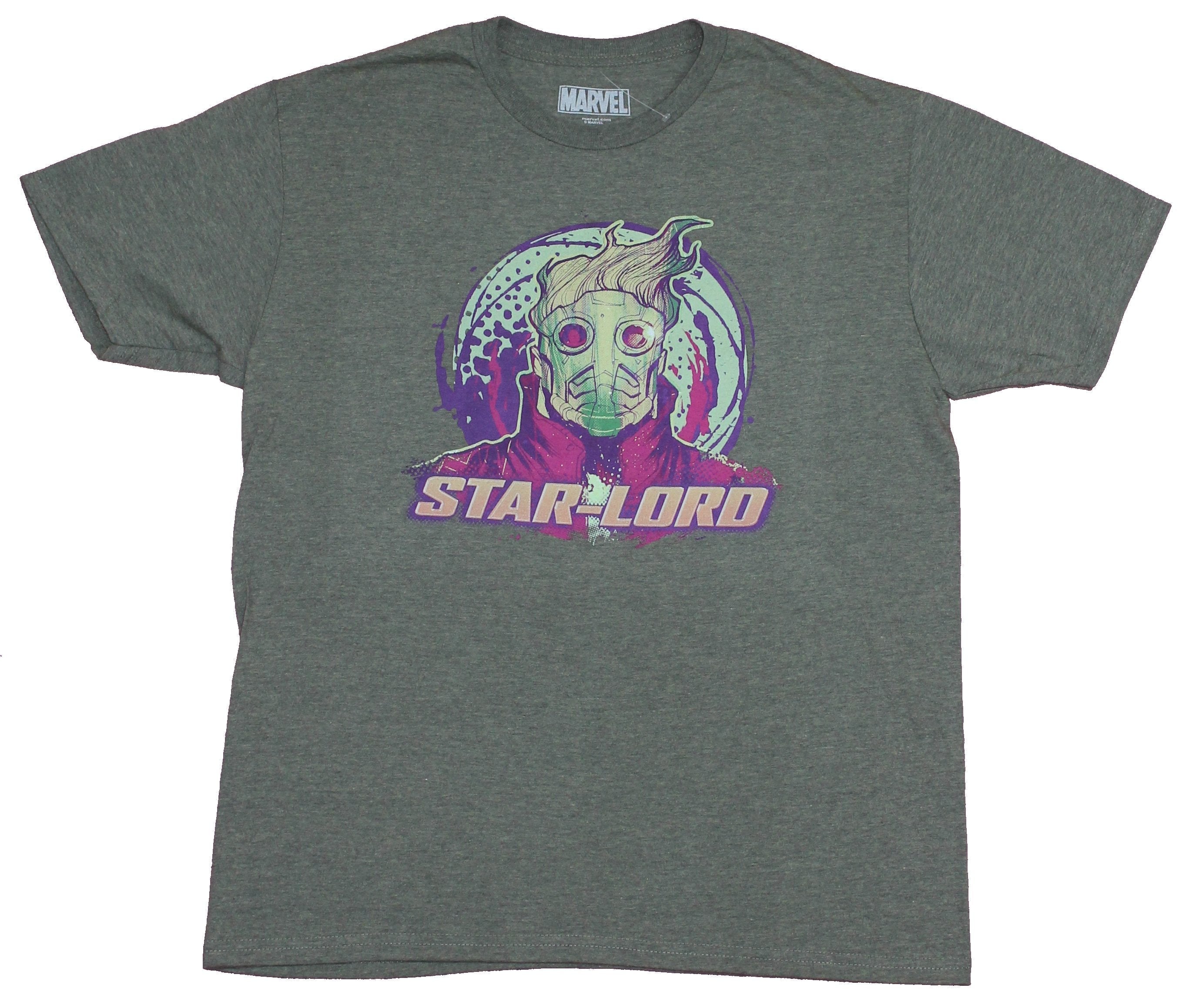 Guardians of the Galaxy Mens T-Shirt - Star Lord Masked Over Logo Hoodie, Sweatshirt | CiraTrend.com