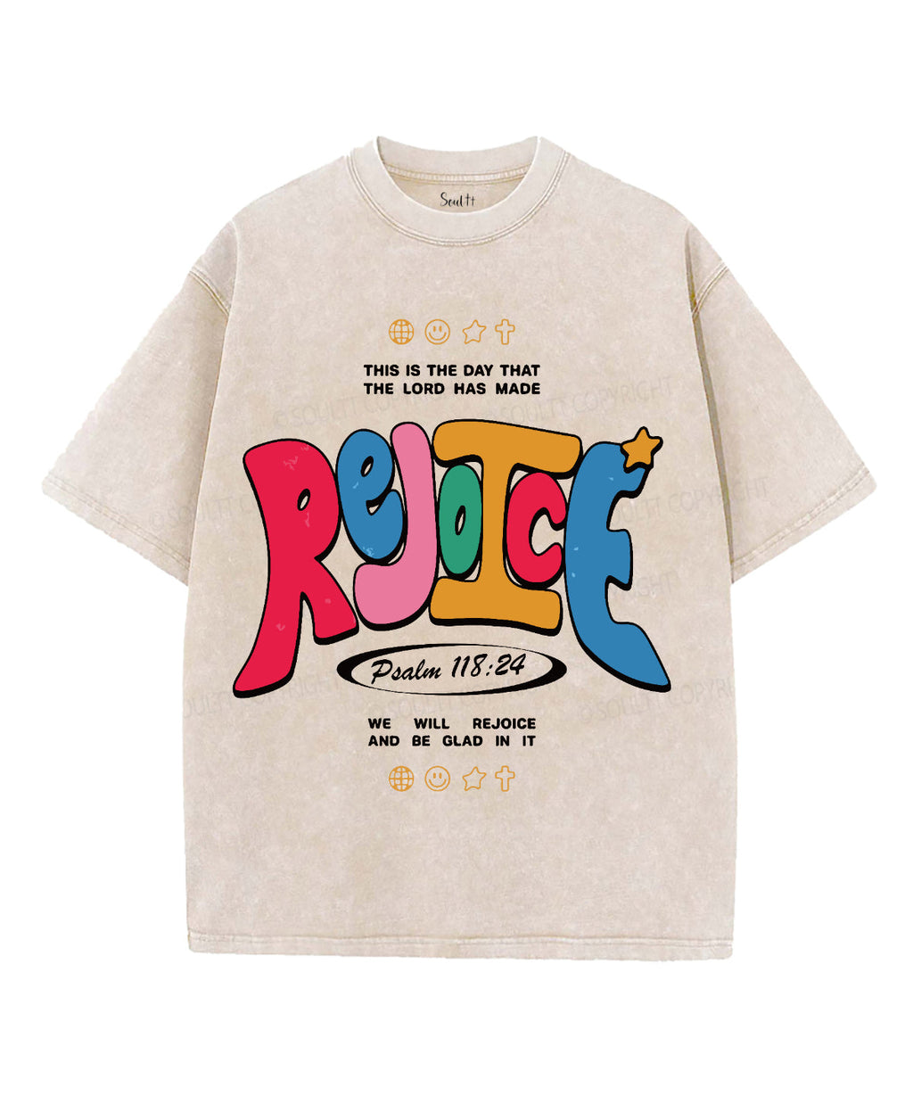We Will Rejoice Washed Christian T-shirt Hoodie, Sweatshirt | CiraTrend.com (Image 1)