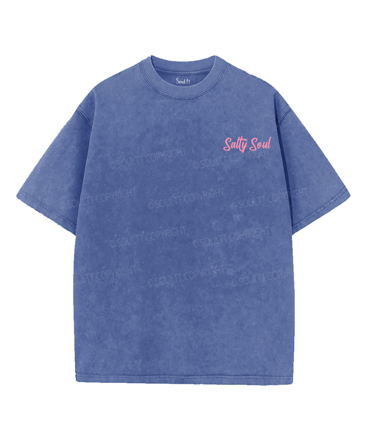 Salty Soul Double Sided Unisex Washed Christian T-shirt Hoodie, Sweatshirt | CiraTrend.com (Image 3)