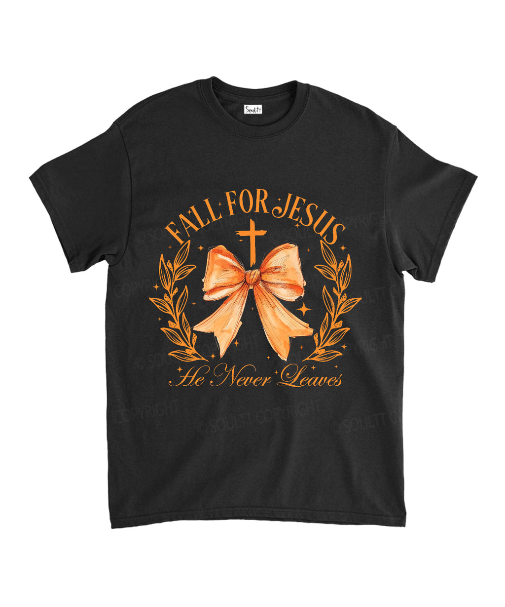 Fall For Jesus Unisex Cotton Christian T-Shirt Hoodie, Sweatshirt | CiraTrend.com (Image 1)
