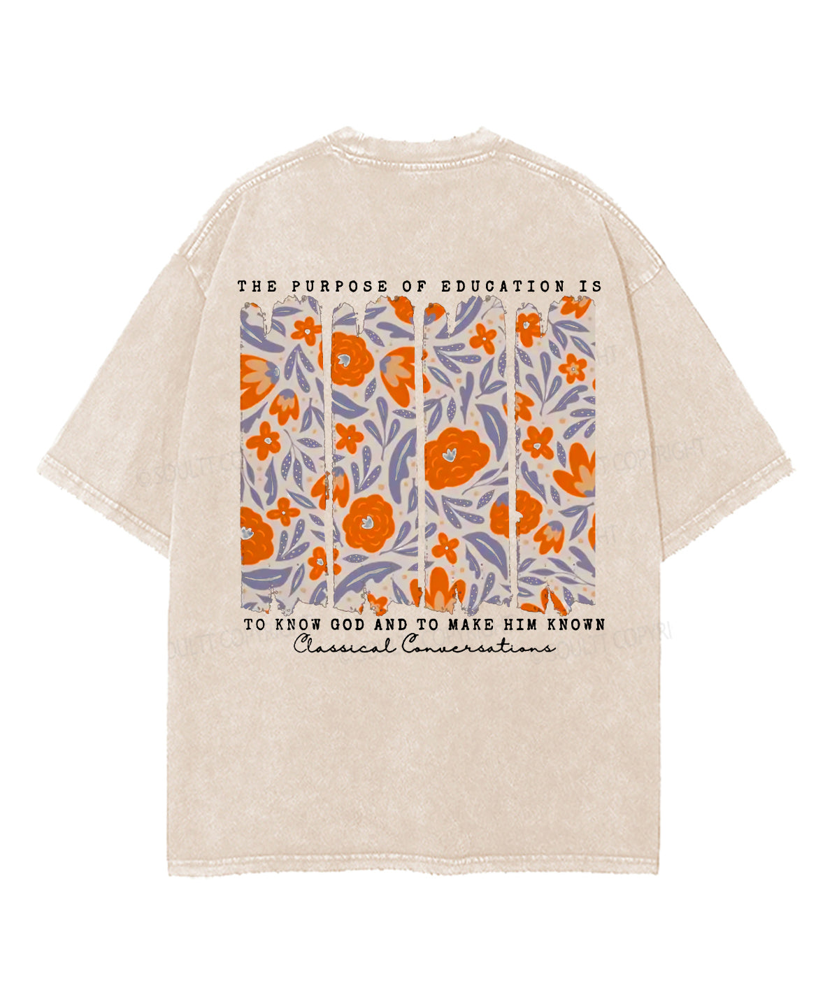The Purpose Of Education Double Sided Unisex Washed Christian T-shirt Hoodie, Sweatshirt | CiraTrend.com (Image 2)